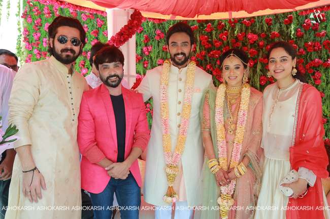 Actor Arav - Actress Raahei Marriage Stills